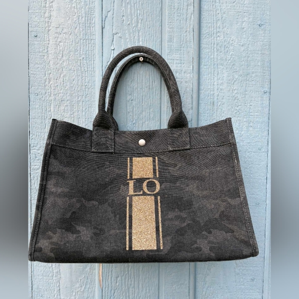 Koala Kanvas Tote Bag With 2 Straps Dark Camo